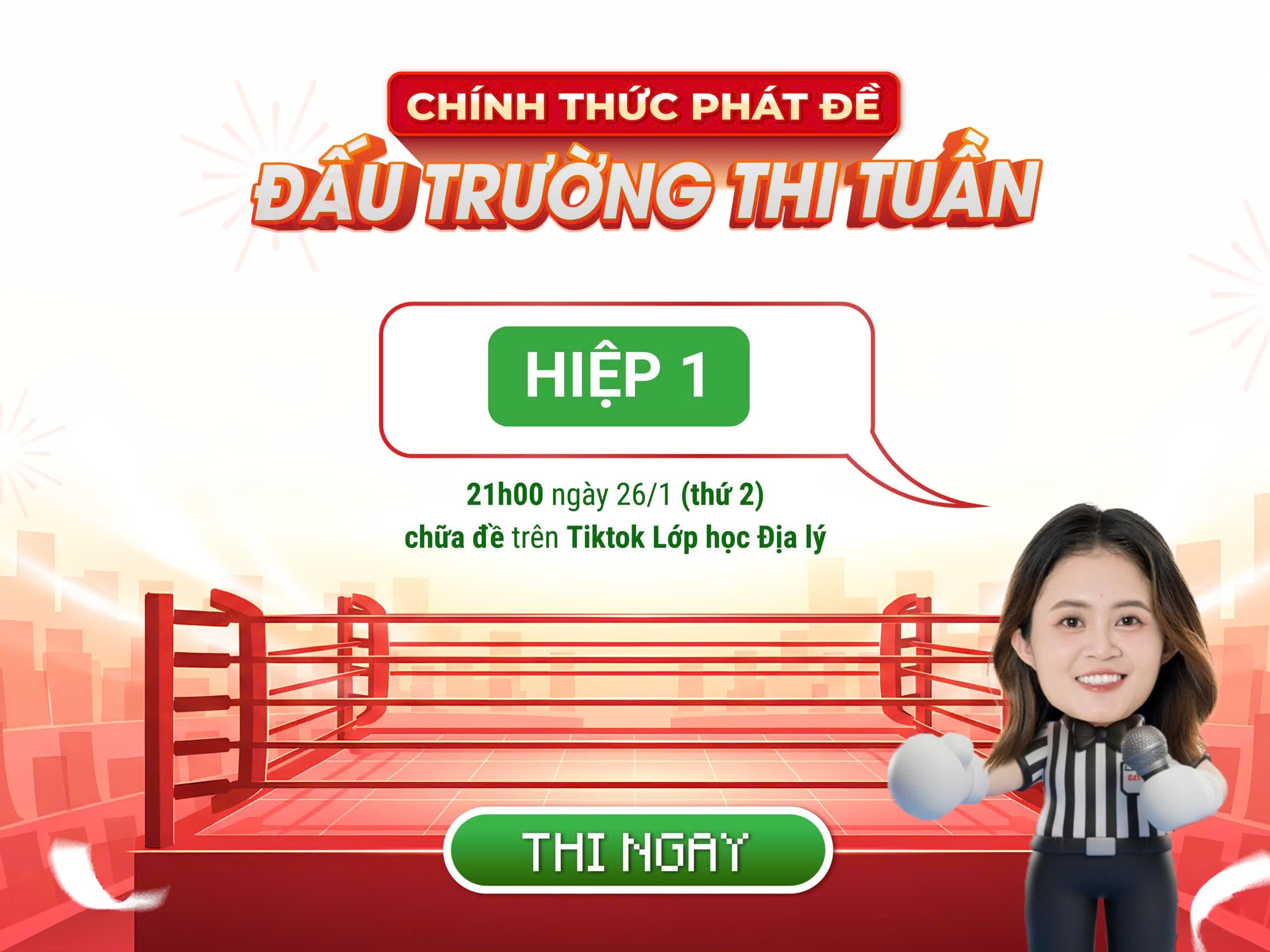 ĐTTT - THI THỬ MÔN ĐỊA LÍ CÔ MAI ANH - ĐỀ HIỆP 01