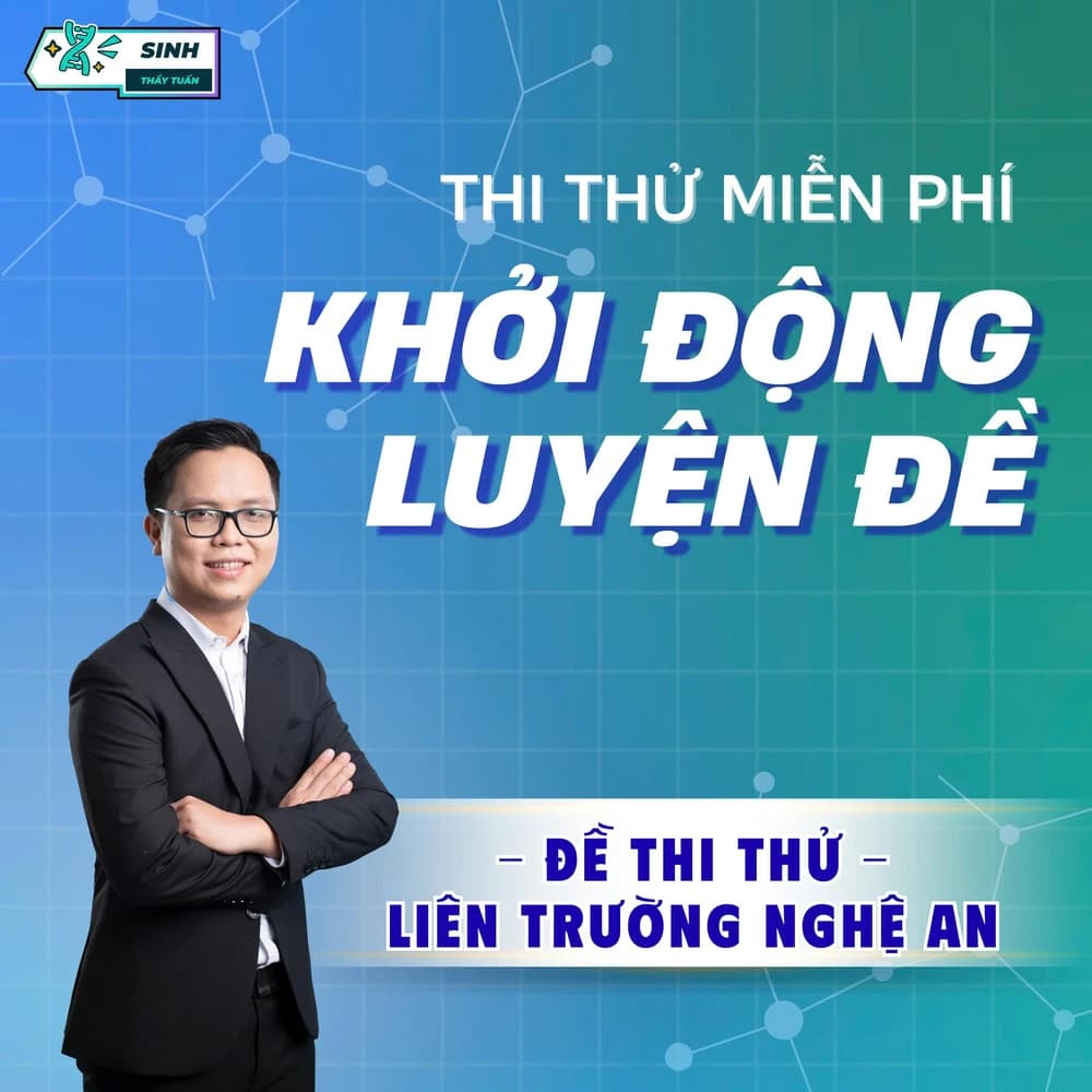 ĐTTT - Sinh học THPT Đề 7 LIÊN TRƯỜNG NGHỆ AN