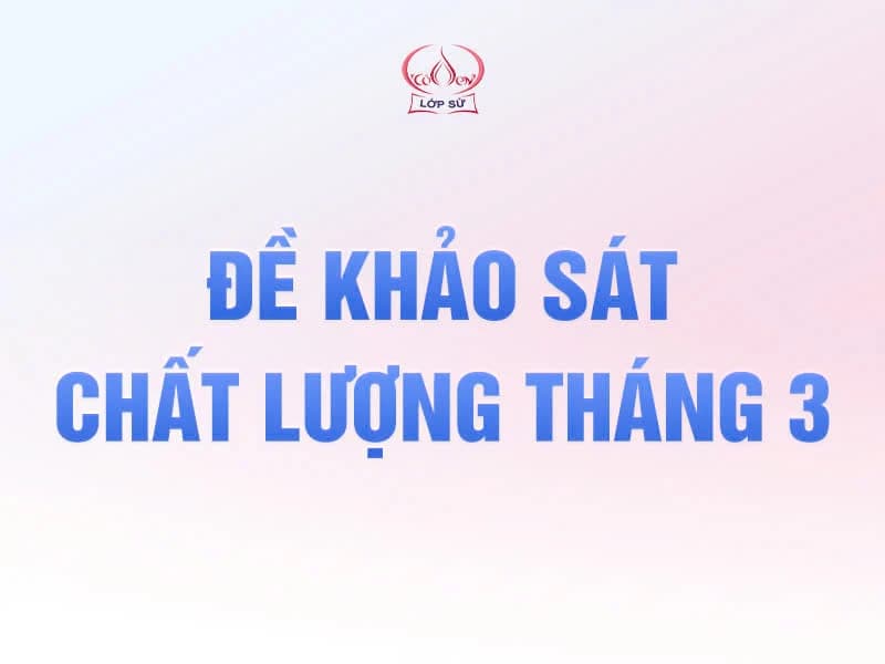 KHẢO SÁT CHẤT LƯỢNG MÔN LỊCH SỬ THÁNG 3 (LẦN 1)