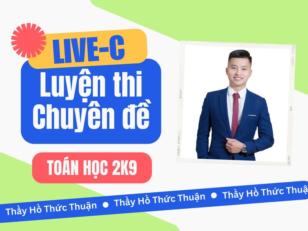 LIVE C - Luyện Thi Chuyên Đề - Toán 12 2K9 - HTT