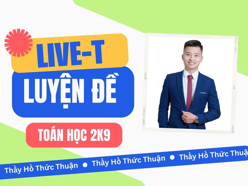 LIVE T - Luyện đề - Toán 12 2K9 - HTT